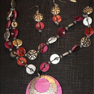 Coldwater Creek necklace and matching earrings